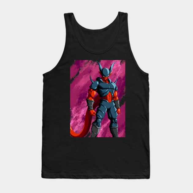 Black Janemba Tank Top by JixelPatterns